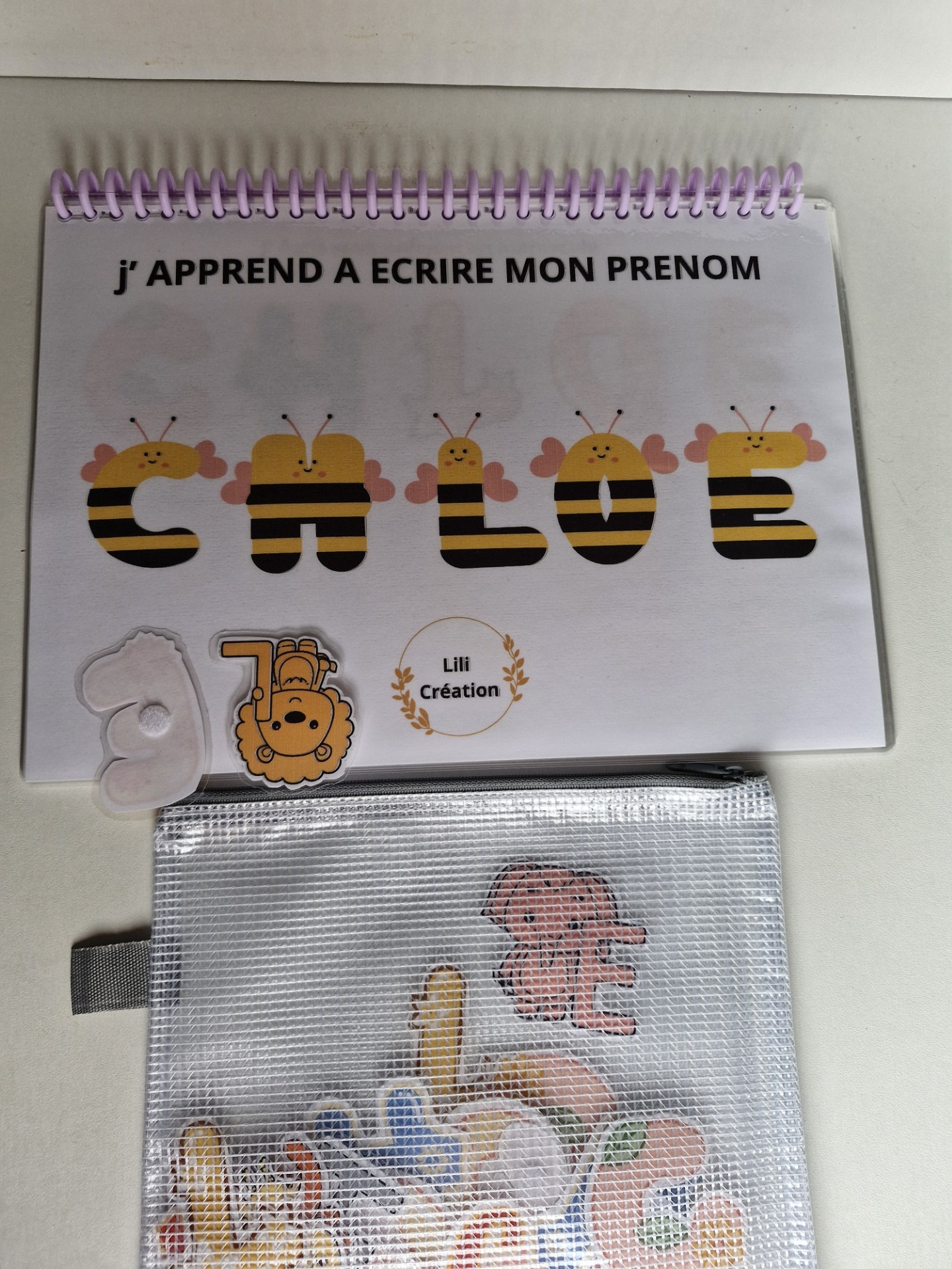 Livret Prénom + Pochette de rangement