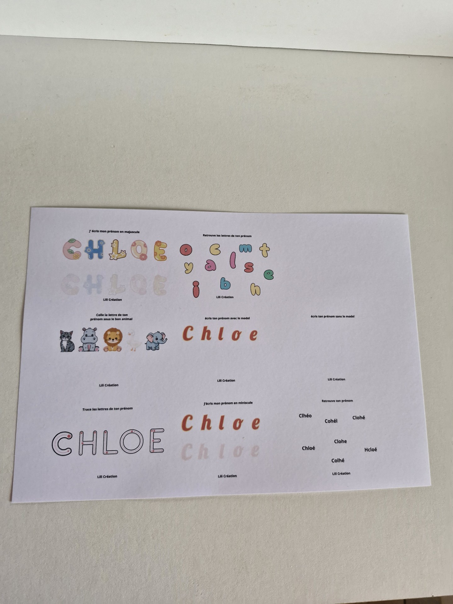 Livret Prénom + Pochette de rangement – Image 3